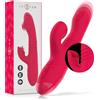 INTENSE HIGH TECH INTENSE - VIBRATORE MULTIFUNZIONE RICARICABILE UP & DOWN DUA CON LINGUA ROSSA