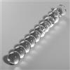 NEBULA SERIES BY IBIZA - MODELLO 22 DILDO IN VETRO BOROSILICATO TRASPARENTE 21.5 CM -O- 2.5 CM