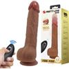 REMOTE CONTROL PRETTY LOVE - TOMMY VIBRATORE REALISTICO CON SPINTA E TELECOMANDO, MARRONE SCURO