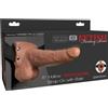 FETISH FANTASY SERIES - IMBRACATURA REGOLABILE PENE REALISTICO CON TESTICOLI RICARICABILI E VIBRATORE 15 CM