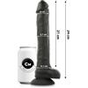 COCK MILLER - COCKSIL ARTICOLABILE IN SILICONE DENSIT NERO 24 CM