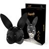COQUETTE ACCESSORIES COQUETTE CHIC DESIRE - MASCHERA VEGANA IN PELLE CON ORECCHIE DI CONIGLIO