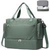 SEAFEW Borsone da Viaggio,Bagaglio a Mano 45x36x20 Easyjet Borsa da Viaggio | Borsa da Cabina Easyjet Borsa Palestra Sportiva Borsa Ospedale Parto con Scomparto per le Scarpe per Uomo e Donna,Verde