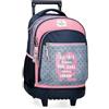 Pepe Jeans Noni Denim Zaino, multicolore, 32x43x21cm, Zaino Compatto 2 Ruote