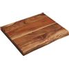 KESPER | Tagliere per tagliare e trinciare, materiale: legno di acacia, dimensioni: 48 x 40 x 4 cm, colore: marrone, naturale | 29751