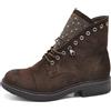 IF Fashion Stivaletti Stivali Invernali Scarpe da Donna Lacci Anfibi Strass IF163