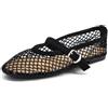 IF Mary Jane Ballerine Scarpe da Donna con Cinturino Borchie e Strass Brillantini Punta Tonda in Pelle Sintetica H90