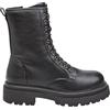 BATA Anfibi donna classici in pelle nera elegante e resistente | Materiale sintetico resistente, tacco 4,8 cm, comfort e durata, design moderno, calzata perfetta