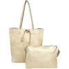 ANGELO Borsa a Spalla da Donna, Borsa Shopper Grande in Pelle PU con Pochette a Tracolla Rimovibile, Tote Bag 2in1 Moderna Elegante per Lavoro, Ufficio, Università, Viaggio