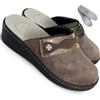 new confort Ciabatte donna comfort punta chiusa ARMONY tomaia automodellante brillante regolabile e plantare estraibile