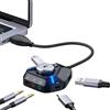 Generic Adattatore audio utente 1p, amplificatore esterno di tipo C, jack USB da 3,5 mm, adattatore per cuffie per controllo del volume, microfono, altoparlante, studio, casa, chitarra, registrazione