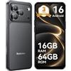 Blackview Android 16 Cellulari Offerta 32MP+13MP, 16GB+64GB/TF 2TB | 6.56" Smartphone in Offerta, 5000mAh, 4G Telefono Cellulare Dual SIM WiFi 5G, 3.5mm/FM/IP54/3 Slot Per Carte/3 Anni Garanzia