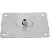 Metal Drum Pad Stand with Nonslip Feet Adjustable Height Silver Drum Part