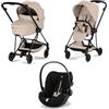 Cybex Platinum - Trio Cybex Mios 2026 Comfort Cozy Beige Matt Black con Cloud G
