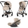 Cybex Platinum - Trio Cybex Mios 2026 Comfort Cozy Beige Matt Black con Cloud T