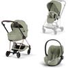 Cybex Platinum - Trio Cybex Platinum Style Mios Rose Gold Sage Green Cloud T Plus