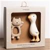 Bamboom Set in gomma naturale Gatto e Papera Bamboom