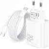 CREAPICO 30W Caricatore Rapido USB C + 2M Cavo per iPhone 18 Pro Max Duo 17 16 15 | PD Alimentatore Rapido, Fast Charger, Adattatore Muro, Spina Presa USBC iPhone Plus Air 17e 16e, iPad 11/10/A16, Samsung