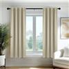 Deconovo Tende Oscuranti per Interni, 2 Pannelli, 55x120 cm, Beige Chiaro | Termiche Isolanti Caldo e Freddo, Attenuano i Rumori, Moderne ed Eleganti con Passanti Nascosti, per Camera e Soggiorno