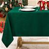Softalker Tovaglia Verde da Esterno 320x140 cm Rettangolare con Motivo a Righe Jacquard Tovaglie Antimacchia Lavabili Adatta Decorare per Ristoranti,Picnic,Compleanni e Feste (12-18 Posti,1 Pezzo)