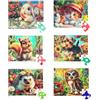 Jigso 6 Puzzle per Anziani con 20 Pezzi Extra Grandi - Puzzle per Demenza e Alzheimer - Giochi di Memoria e Cognitivi per Adulti - Anziani e anche per Bambini - Grandi Pezzi Facili da Afferrare