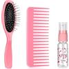 DIELOVEHUA 3PCS Set Parrucchiera Bambina, con Spazzola Districante, Pettine a Denti Larghi, Flacone Spray, Accessori per 18 pollici Bambole, Regalo Giocattolo per Ragazze 3 Anni+