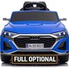 Mondial Toys Auto Elettrica per Bambini Audi SQ8 e-tron Sportback Macchina con Licenza Ufficiale 12V Due Potenti Motori Telecomando Cintura di Sicurezza 5 Punti Porte Apribili Luci LED Musica MP3 Blu