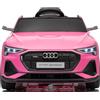 Mondial Toys Macchina Elettrica per Bambini Audi e-tron Sportback 12V con Licenza Ufficiale Telecomando Parentale 2 Motori Porte Apribili Soft Start Luci Led Ammortizzatori Rosa