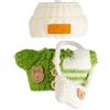 RPEIXYA Vestiti per bambole di peluche da 17 cm, 3 pezzi di vestiti per bambola, 3 pezzi di vestiti per bambole da 17 cm, accessori per bambole da 17 cm, abbigliamento alla moda per accessori per bambole (non