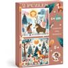 Mini mundos -Mini Mondi - 2 Puzzle da 100 pezzi ciascuno. Questi puzzle per bambine e ragazzi dai 6 ai 7 agli 8 anni sono ideali per i vostri piccoli. Design Bohemian unico. Dimensioni medie 40 x 40 cm.