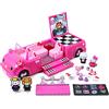 Simba Dickie Toys 253247000 Hello Kitty Limo Dance Party Limousine, auto giocattolo trasformabile, porta in scale, vano bagagli si apre alla pista da ballo, con 2 personaggi, 35,5 cm, dai 3 anni in su,