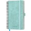 IN-LUXPRO Agenda 2026-2027 Verticale con Legatura a Spirale Settimanale | 18 mesi (Luglio 2026-Dicembre 2027), A6 16,4×9,5cm, linguette mensili e layout di pianificazione settimanale chiaro, Azzurro