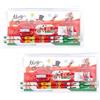 Embhlitfe 2 Pezziset Di Cancelleria Natalizia Include Gomma per Matita Righello Temperamatite Cancelleria Set Regalo Festive Stocking Filler Natale Regali Di Compleanno per Ragazze E Ragazzi