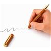 Jolis Papiers Penna gel cancellabile personalizzata Premium Camel Gold - Tocco morbida - Incisione di testo, logo o emoji - Inchiostro gel nero ricaricabile