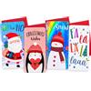YLAB - 4 portafogli natalizi per bambini e buste - personaggi laminati