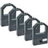 vhbw 5x nastro inchiostrato compatibile con Panasonic KX-P1090i, KX-P1090, KX-P1091, KX-P1091i stampante ad aghi - nero