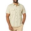 Amazon Essentials Uomo Camicia Multiuso con Due Tasche a Maniche Corte vestibilità Aderente