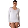 Lovable Maglia Manica Lunga in Micromodal, Scollo Ampio con Bordino Lurex | Elasticizzato, Ultra Traspirante, Assorbe l'Umidità, Vestibilità Confortevole, Sottomaglia