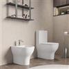 DEGHI Vaso filomuro monoblocco con copriwc e bidet bianco lucido - Skall