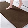 Exclusivo Mezcla Tappeto da bagno chenille, assorbente e morbido, 60x180 cm | Asciugatura rapida, Lavabile in lavatrice, Morbido, Confortevole, Doccia, Cucina, Soggiorno, Decorazione, Marrone