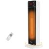 Aigostar 2000W Riscaldatore Elettrico Portatile, PTC, Termostato + ECO | Stufa Elettrica Basso Consumo, Termoventilatore con 3 Modalità, Telecomando, Oscillazione a 70°, Display LED, Timer 24H