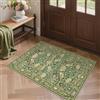 GENIMO Tappeto Persiano Verde Scuro Vintage Classico Antiscivolo,60X90CM | Lavabile in Lavatrice Pelo Corto Morbido per Salotto Camera Letto Cucina Ingresso Ufficio Multimisura