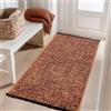 Carpetsale24, Tappeto Runner in Cotone Chenille Terracotta 80x150 cm Lavabile, Stile Boho, Vintage Kelim, Pelo Corto, Antiscivolo e Morbido, Monocromatico Mélange, Per Cucina, Camera e Corridoio