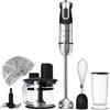 Cecotec Frullatore a Immersione Powerful Titanium Advance, 1000 W, 21 Livelli e Turbo, Lama A 4 Foglie con Rivestimento in Titanio, Piedino XL, Soft Touch, Accessori, Bicchiere da 800 ml