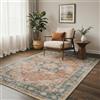 BEIMO Tappeto Salotto Pelo Corto Vintage, Tappeto Camera Da Letto, Tappeti Antiscivolo Lavabile, Tappeti Persiano per Cameretta, Soggiorno, Sala, Scendiletto, Rosso Vintage, 120x170cm