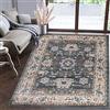 Mazovia Tappeto Corridoio 140x200cm Blu Classico Tradizionale Morbido | Tappeto per Ingresso Cucina Ufficio Soggiorno Camera da Letto Facile da Pulire Resistente Ai Detergenti Pelo Medio Sintetico