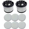 RichVibe Per Famivac FV3 HEPA Filtro Set 1 Cartuccia 2 Filtri per Famivac (2+6) | Filtrazione ad alta efficienza, materiali, sostituzione senza cuciture, mantiene l'aspirazione, conveniente