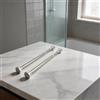 Corelisear Staffa per lavello regolabile, telaio di supporto in acciaio inox, 50-80 cm, resistente, kit di montaggio senza trapano, per rinforzo del bacino della cucina (argento)