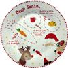 eBoutik - Decorazione natalizia di Babbo Natale, decorazione per le sezioni di biscotti, latte e carote dipinte - Piatto natalizio per bambini per Babbo Natale e renna Rudolph personalizzabile