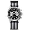 ADDIESDIVE Orologio cronografo da 39 mm, quadrante Panda, movimento al quarzo VK64, zaffiro sintetico, super lume, 100 m, impermeabile, comodo cinturino in nylon